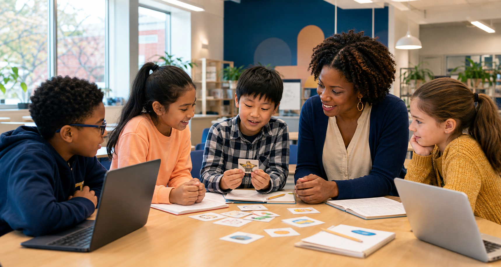 AI Marvels Junior learners in a welcoming facilitated learning space